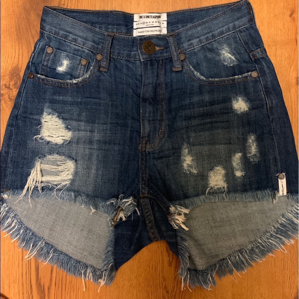Denim shorts